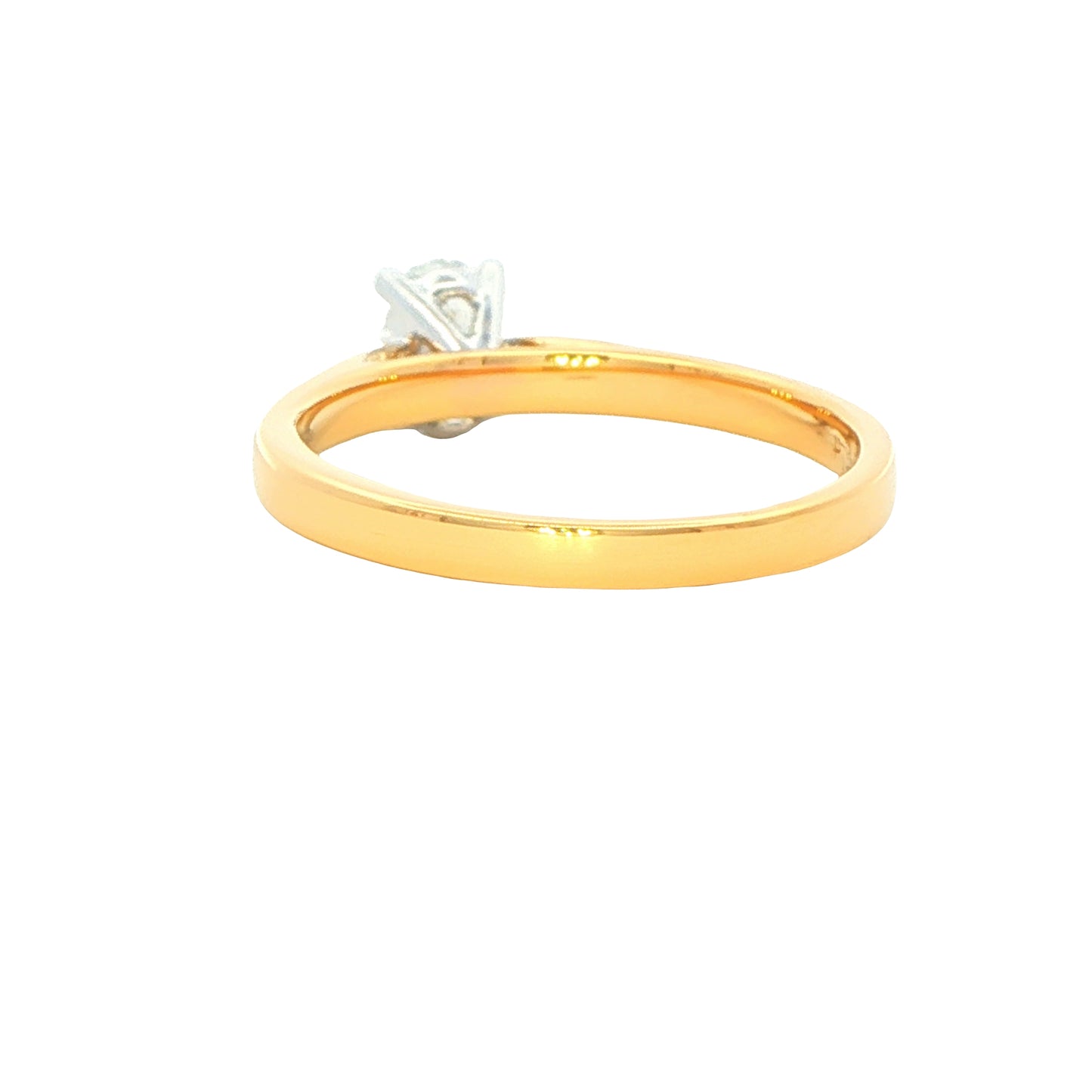 Oval Shaped Diamond Solitaire Ring - 0.50cts