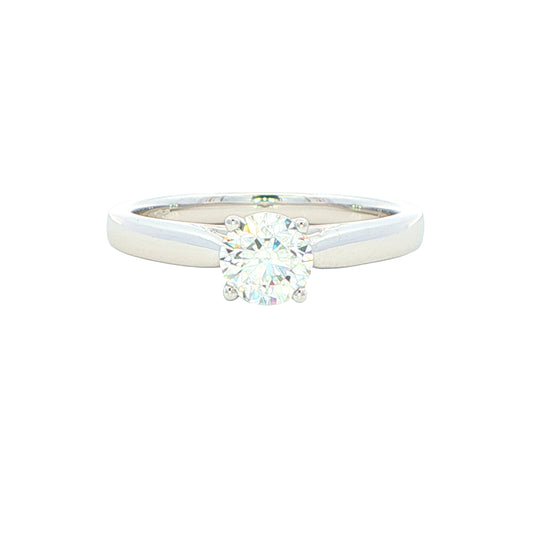 Round brilliant cut diamond solitaire ring - 0.60cts