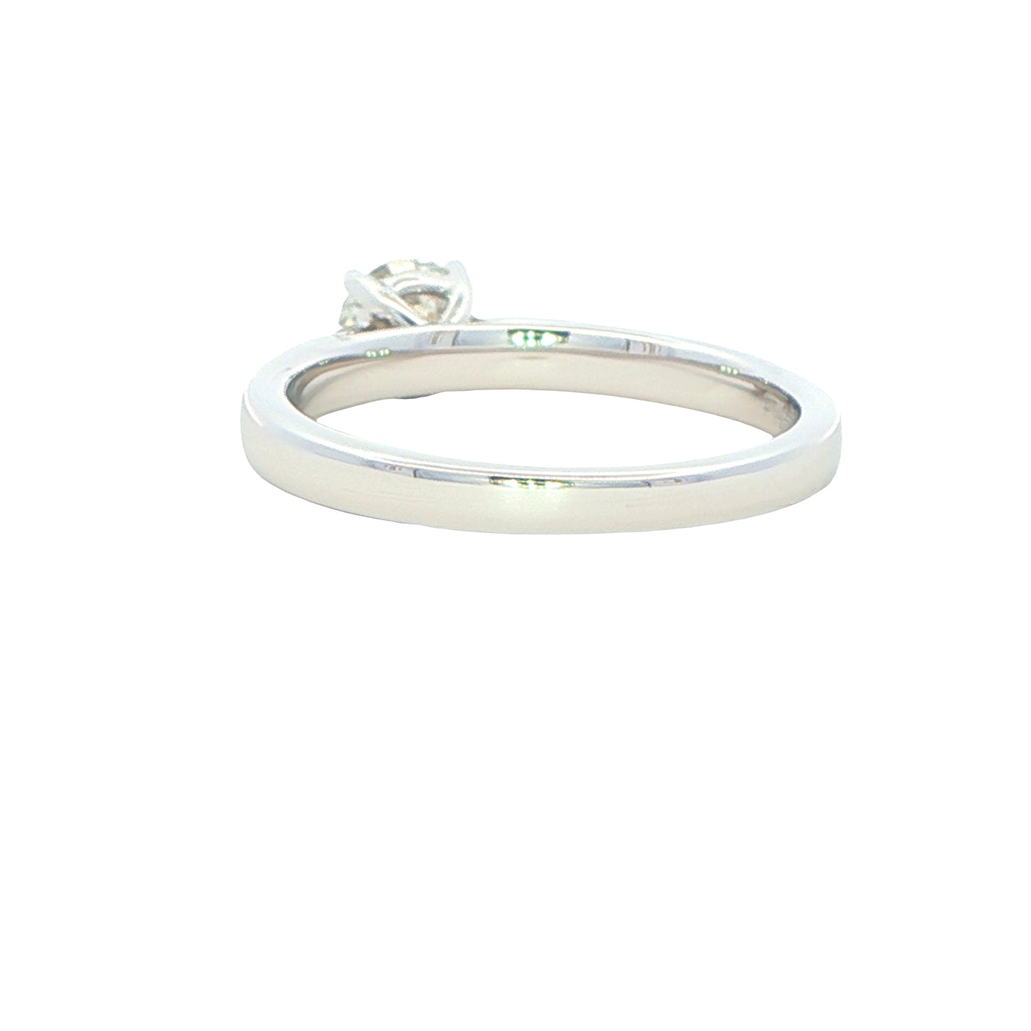 Round brilliant cut diamond solitaire ring - 0.60cts
