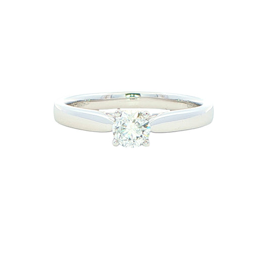 Round Brilliant Cut Diamond Solitaire Ring - 0.31cts