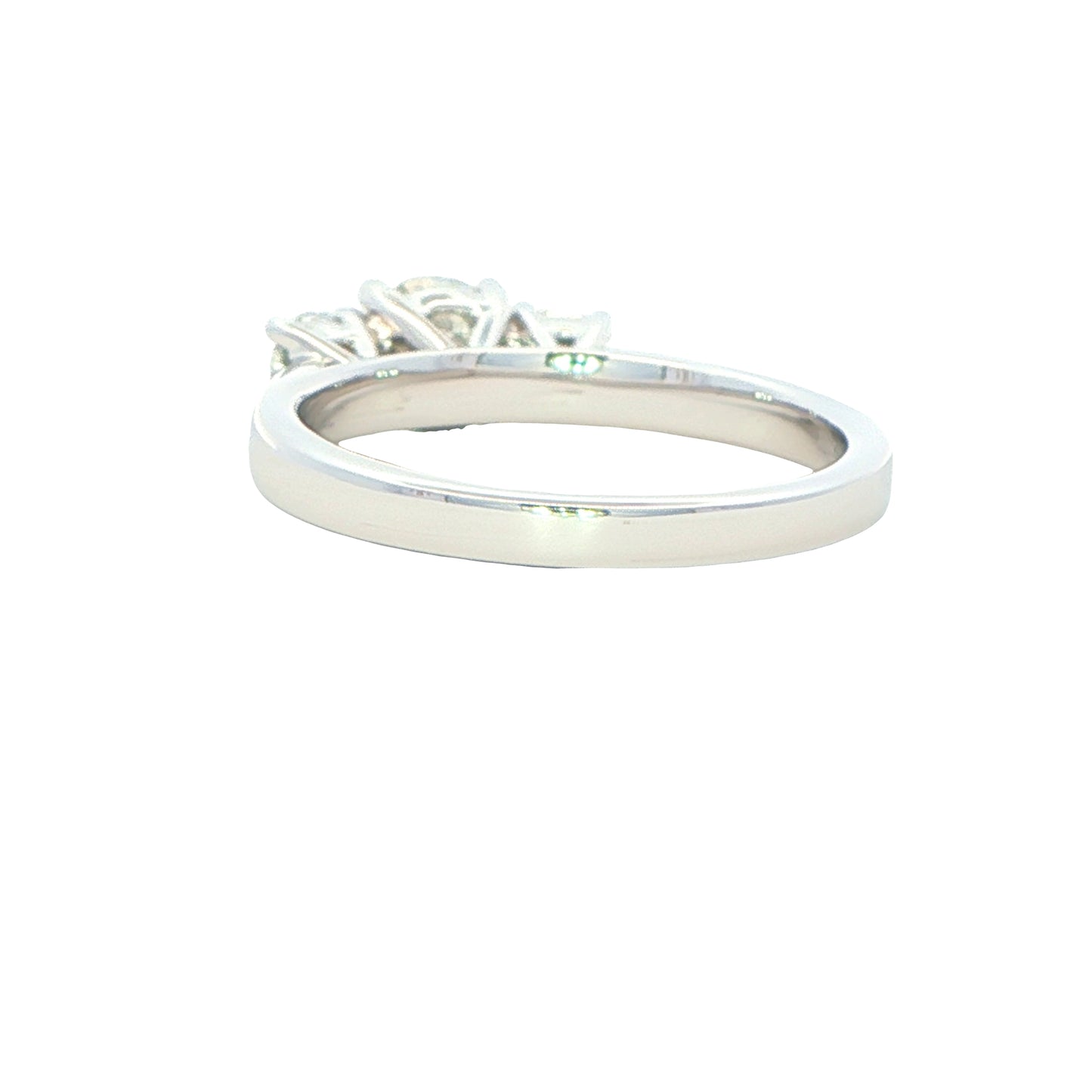 Round Brilliant cut diamond 3 stone ring - 1.00cts