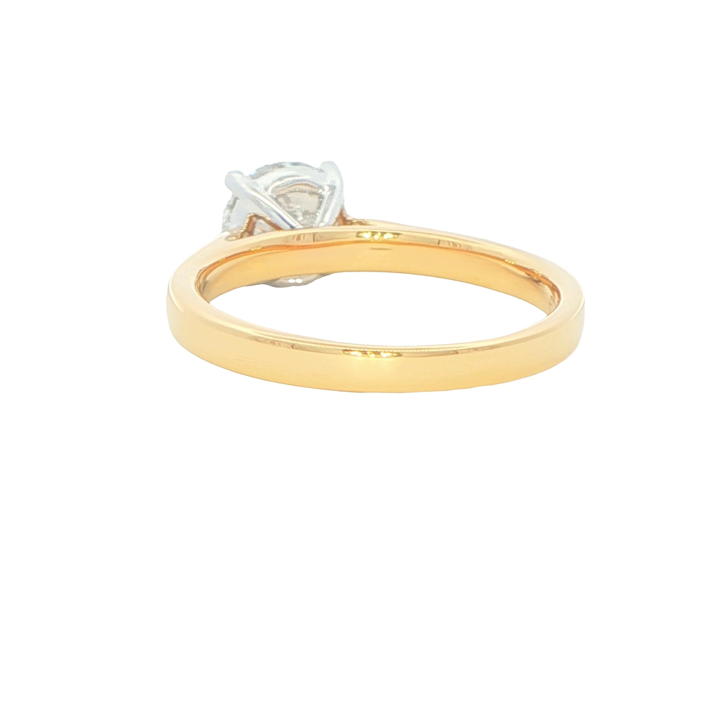 Round brilliant cut diamond solitaire ring - 1.20cs