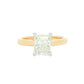 Radiant Cut Diamond Solitaire Ring - 1.51cts