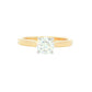 Round Brilliant cut diamond solitaire ring - 0.71cts
