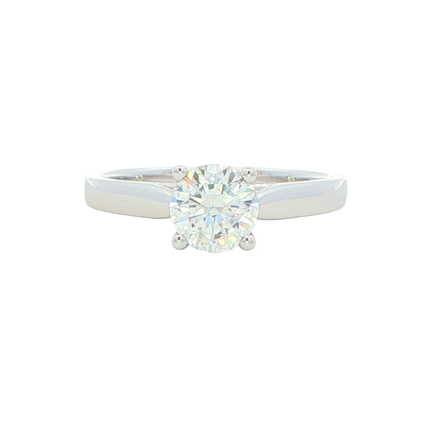 Round brilliant cut diamond solitaire ring - 0.80cts Gardiner Brothers