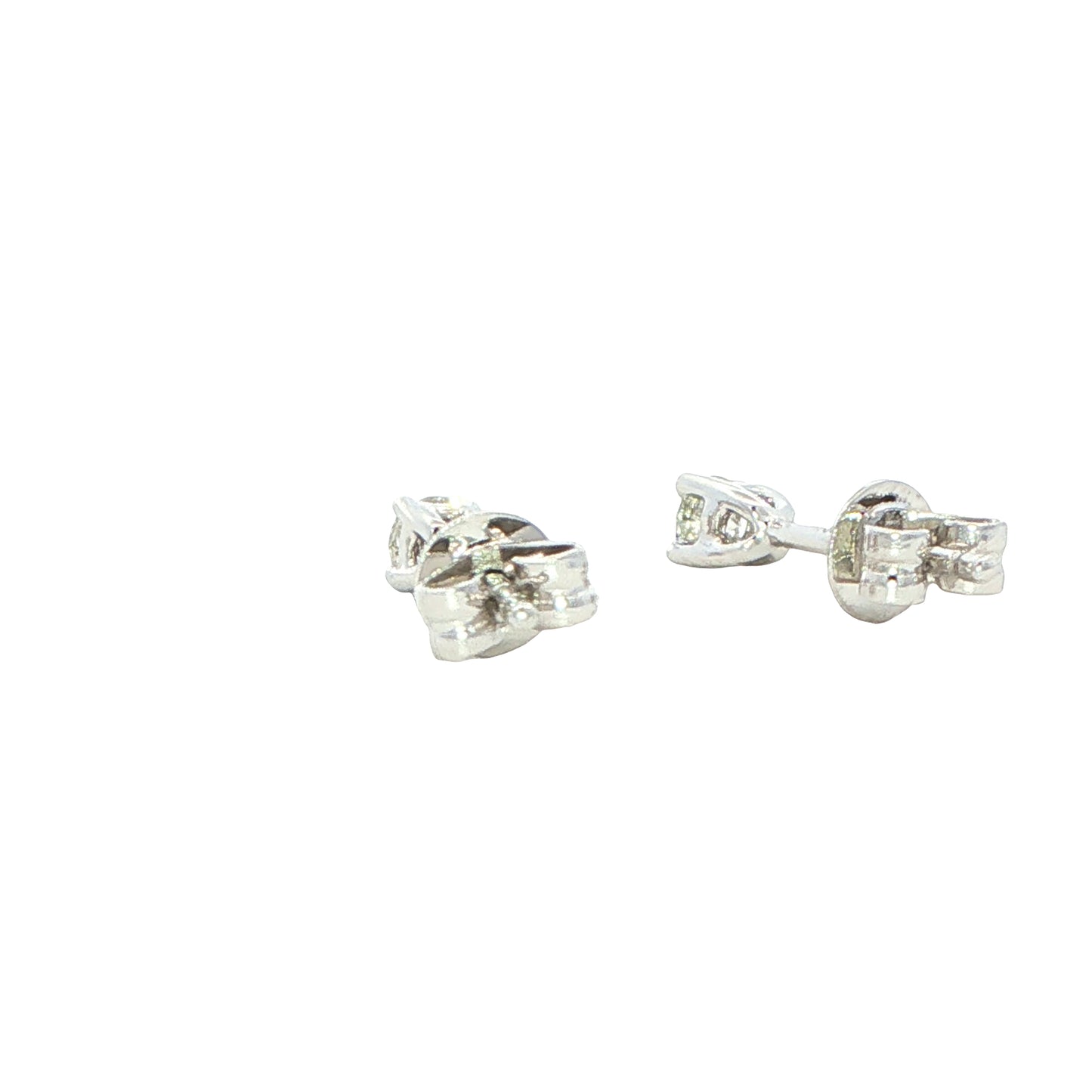 Round Brilliant Cut Diamond Solitaire Earrings - 0.20cts Gardiner Brothers