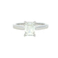 Emerald Cut Diamond Solitaire Ring - 1.21cts