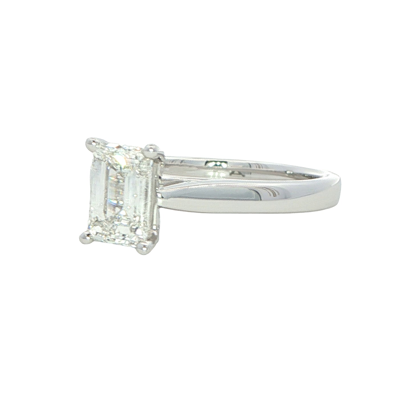 Emerald Cut Diamond Solitaire Ring - 1.21cts