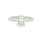 Oval shaped diamond solitaire ring - 1.20cts