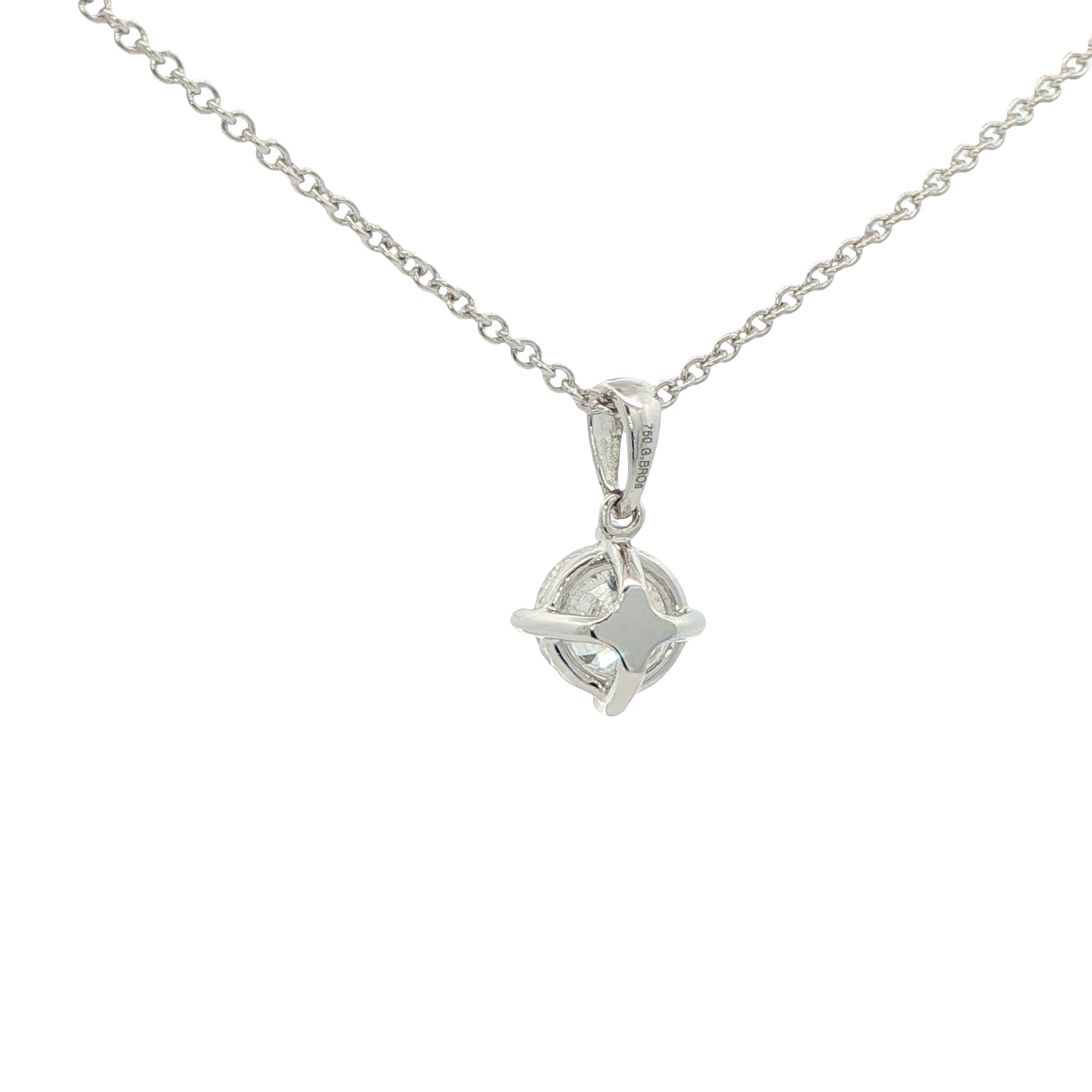 Round Brilliant Cut Diamond Solitaire Pendant - 1.50cts