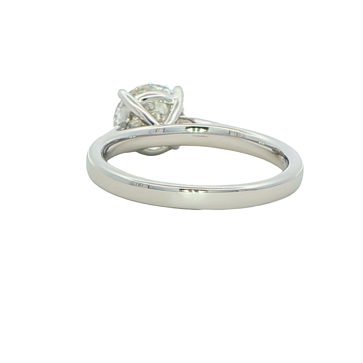 Round Brilliant cut diamond solitaire ring - 1.70cts