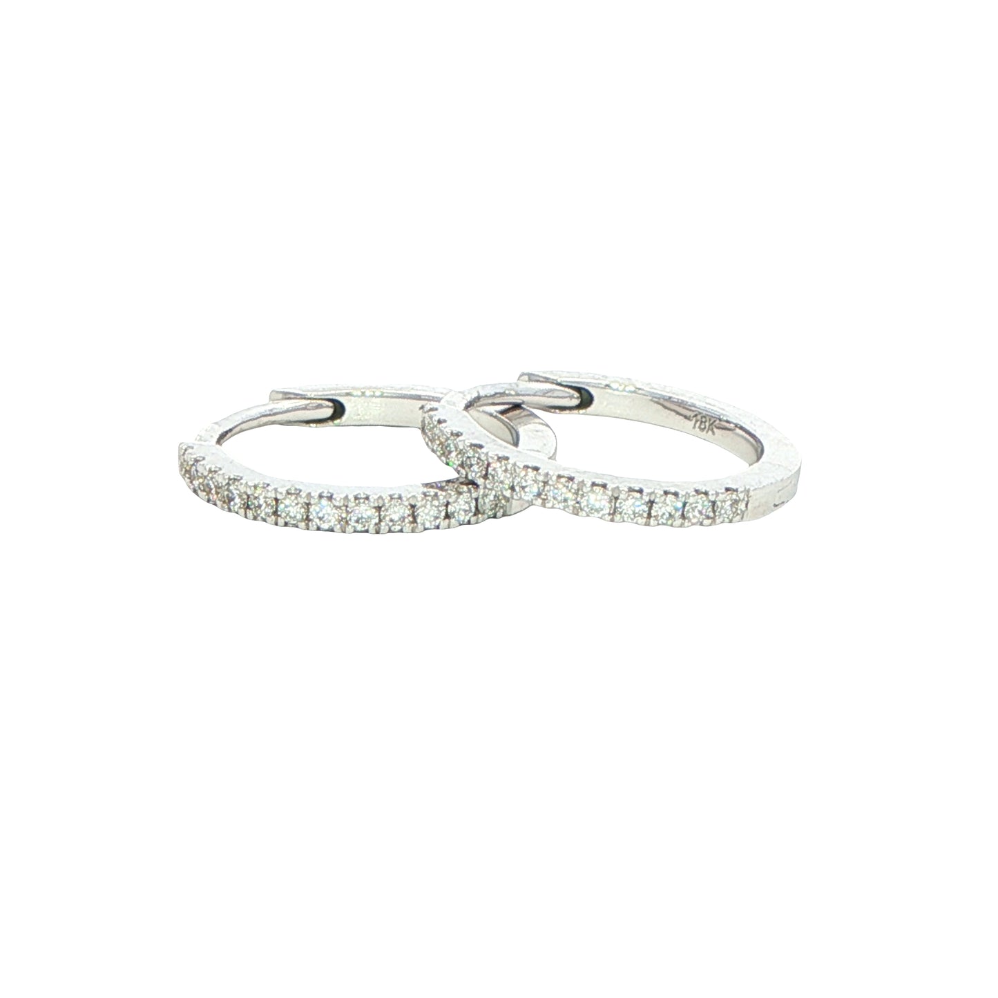 Round Brilliant Cut Diamond Hoop Earrings Gardiner Brothers