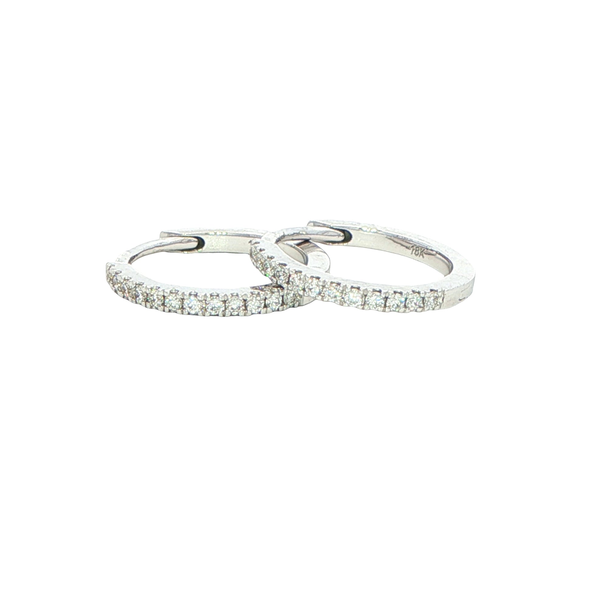 Round Brilliant Cut Diamond Hoop Earrings Gardiner Brothers