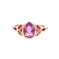 Amethyst Cluster and Diamond Vintage Style Dress Ring Gardiner Brothers