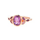 Amethyst Cluster and Diamond Vintage Style Dress Ring Gardiner Brothers