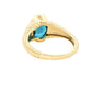 Oval Shaped London Blue Topaz patterned dress ring Gardiner Brothers