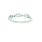 Pear Shape Swiss Blue Topaz and round brilliant cut diamond dress ring Gardiner Brothers
