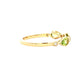Pear Shaped Peridot and round brilliant cut diamond dress ring Gardiner Brothers