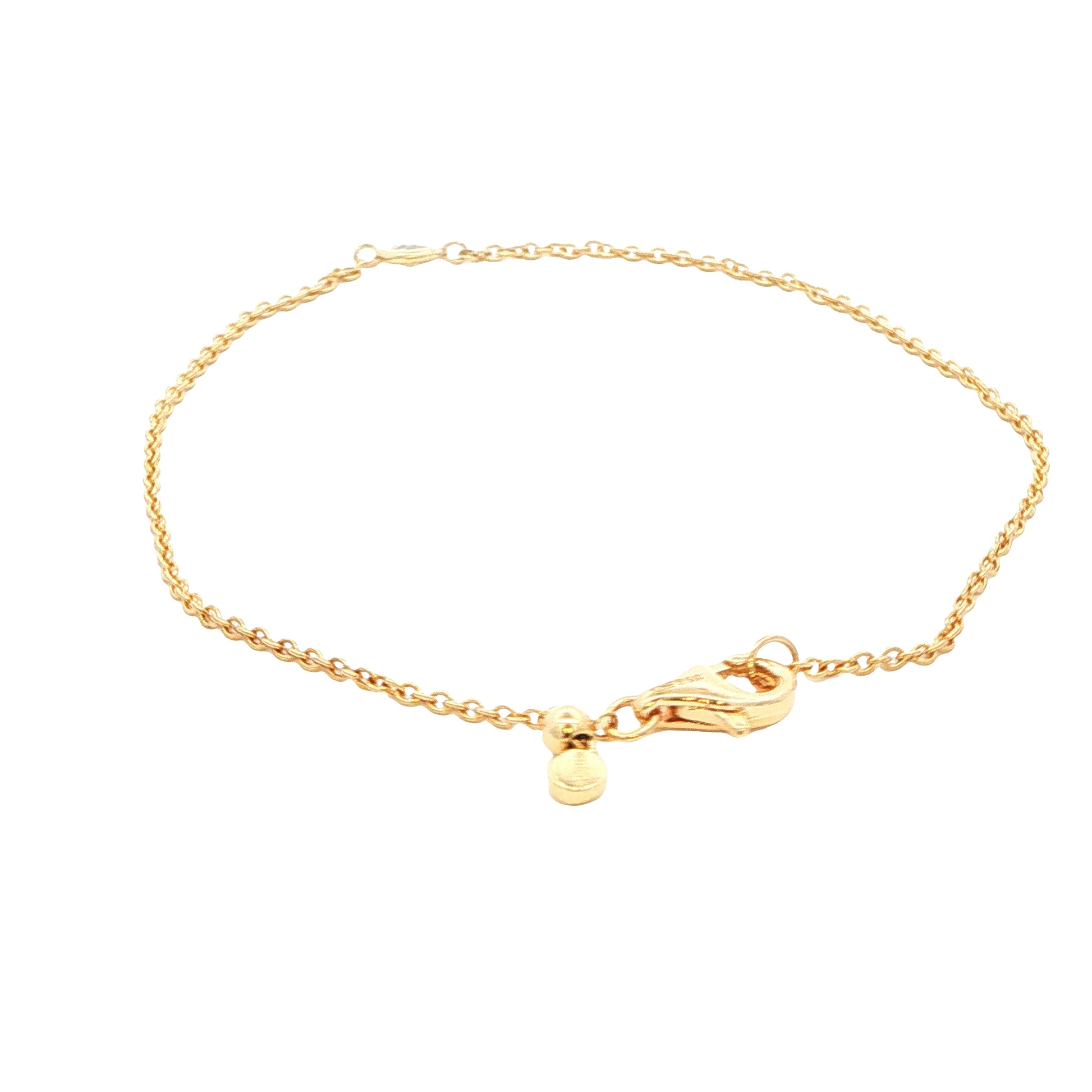 Yellow Gold Single round brilliant cut diamond bracelet Gardiner Brothers