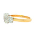 Lab Grown oval shaped diamond 3 stone ring - 1.86cts