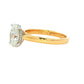 Lab grown Oval Shaped Diamond Solitaire Ring with a hidden halo - 1.59cts Gardiner Brothers