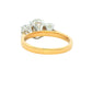 Lab Grown oval shaped diamond 3 stone ring - 2.37cts