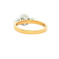 Lab grown Oval and Pear Shaped Diamond 3 Stone ring - 1.36cts
