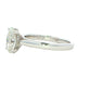 Lab Grown oval shaped diamond solitaire ring with a hidden halo - 1.58cts