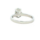 Lab Grown oval shaped diamond solitaire ring with a hidden halo - 1.58cts