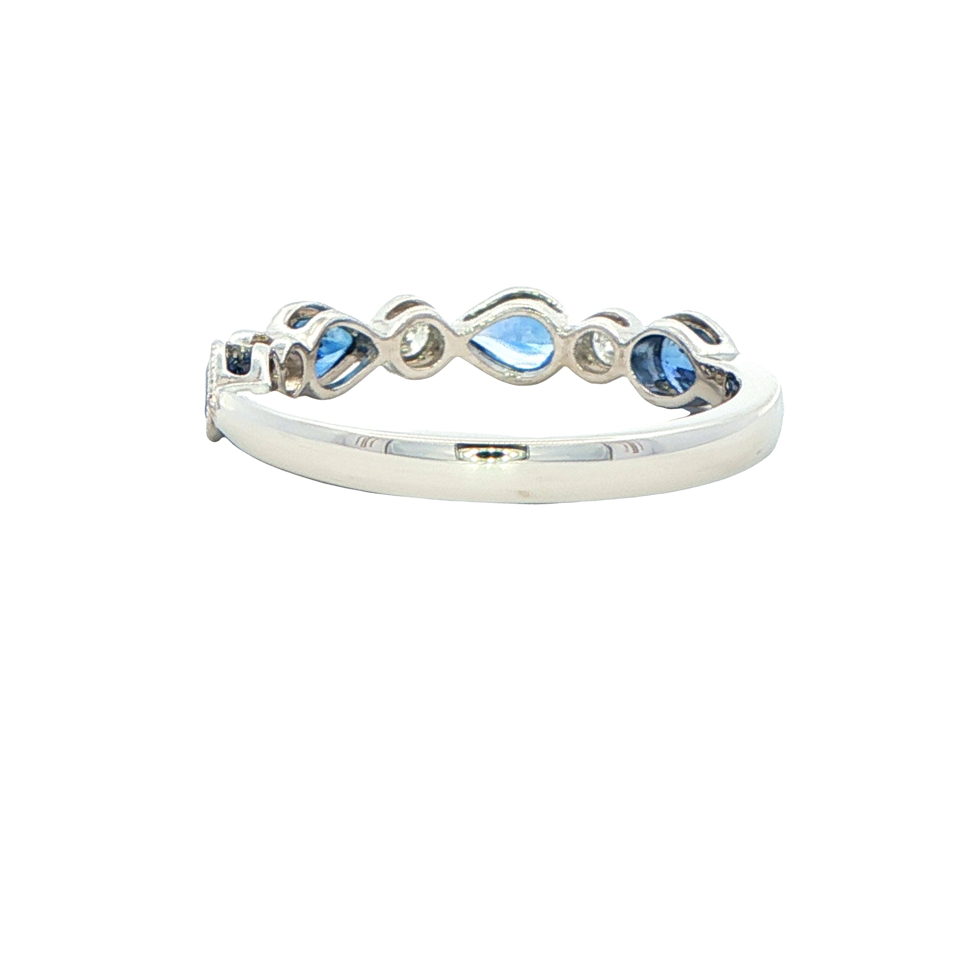 Sapphire and Diamond Vintage Style Eternity Ring Gardiner Brothers