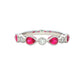 Pear Shaped Ruby and round brilliant cut diamond ring