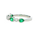 Emerald and Diamond Vintage Style Eternity Ring Gardiner Brothers