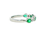 Emerald and Diamond Vintage Style Eternity Ring Gardiner Brothers