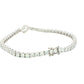 Lab Grown Oval and round brilliant cut diamond tennis bracelet - 8.00cts