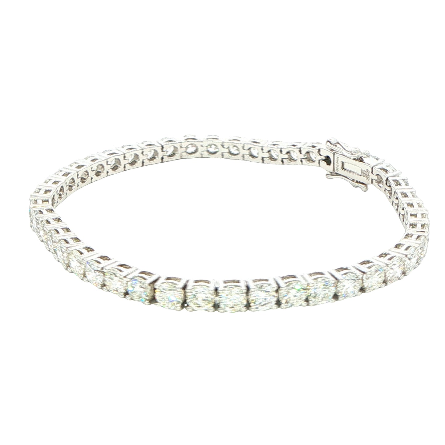 Round Brilliant cut diamond tennis bracelet - 10.94cts