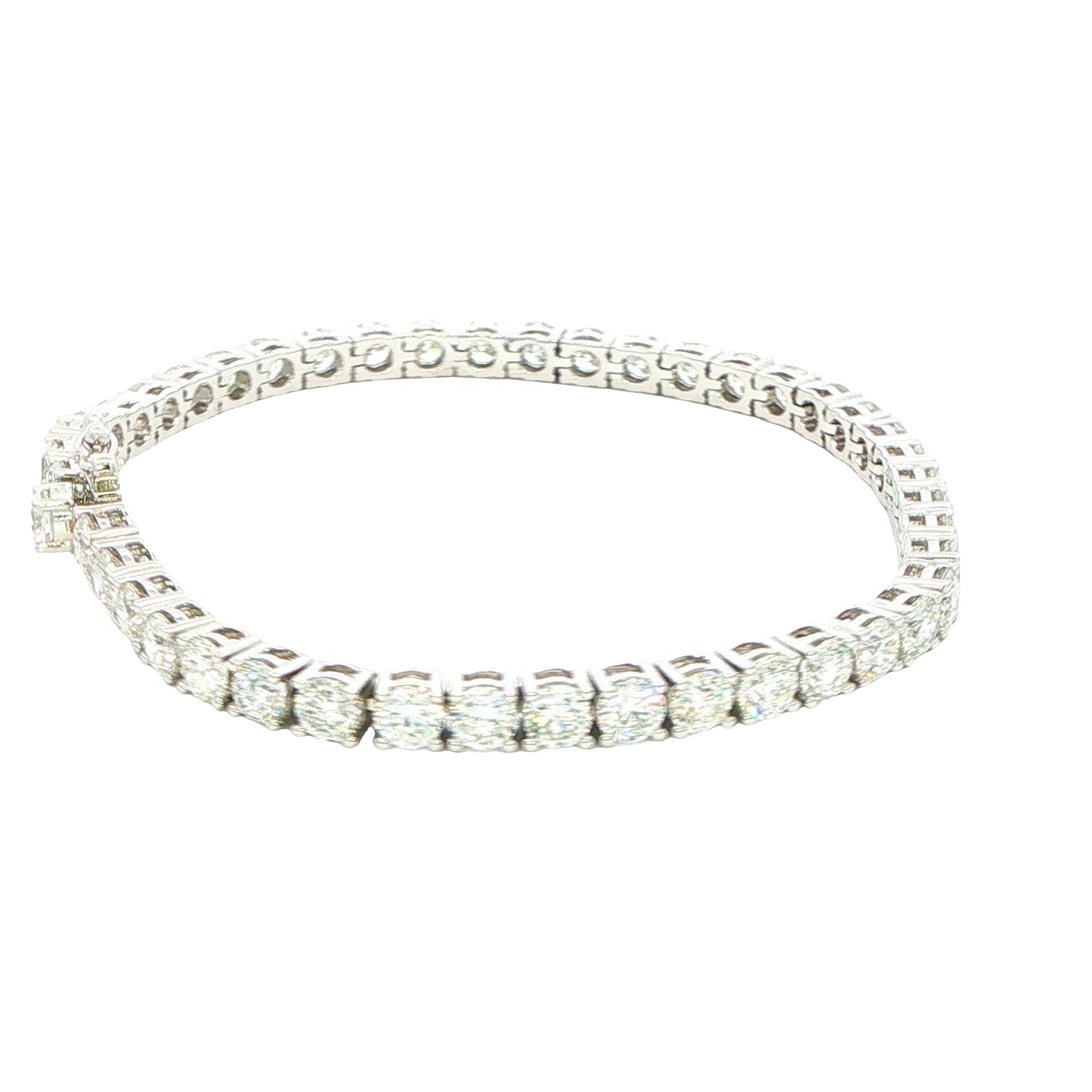 Round Brilliant cut diamond tennis bracelet - 10.94cts