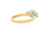 Lab Grown Oval Shaped Diamond 3 Stone Ring - 1.57cts
