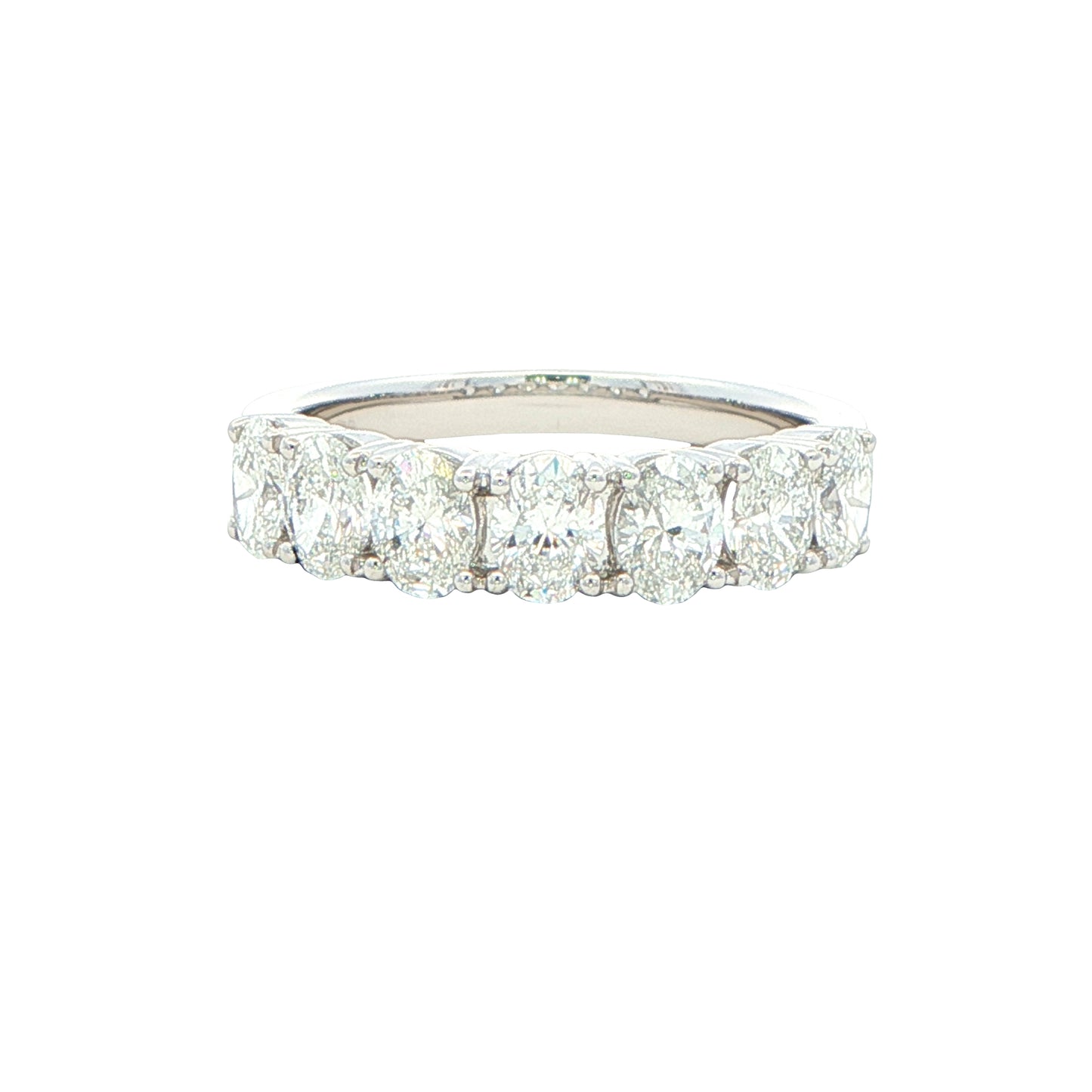Oval Shaped Diamond 7 Stone Eternity Style Ring - 1.40cts Gardiner Brothers