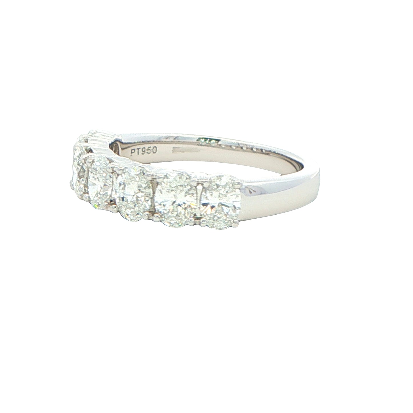 Oval Shaped Diamond 7 Stone Eternity Style Ring - 1.40cts Gardiner Brothers