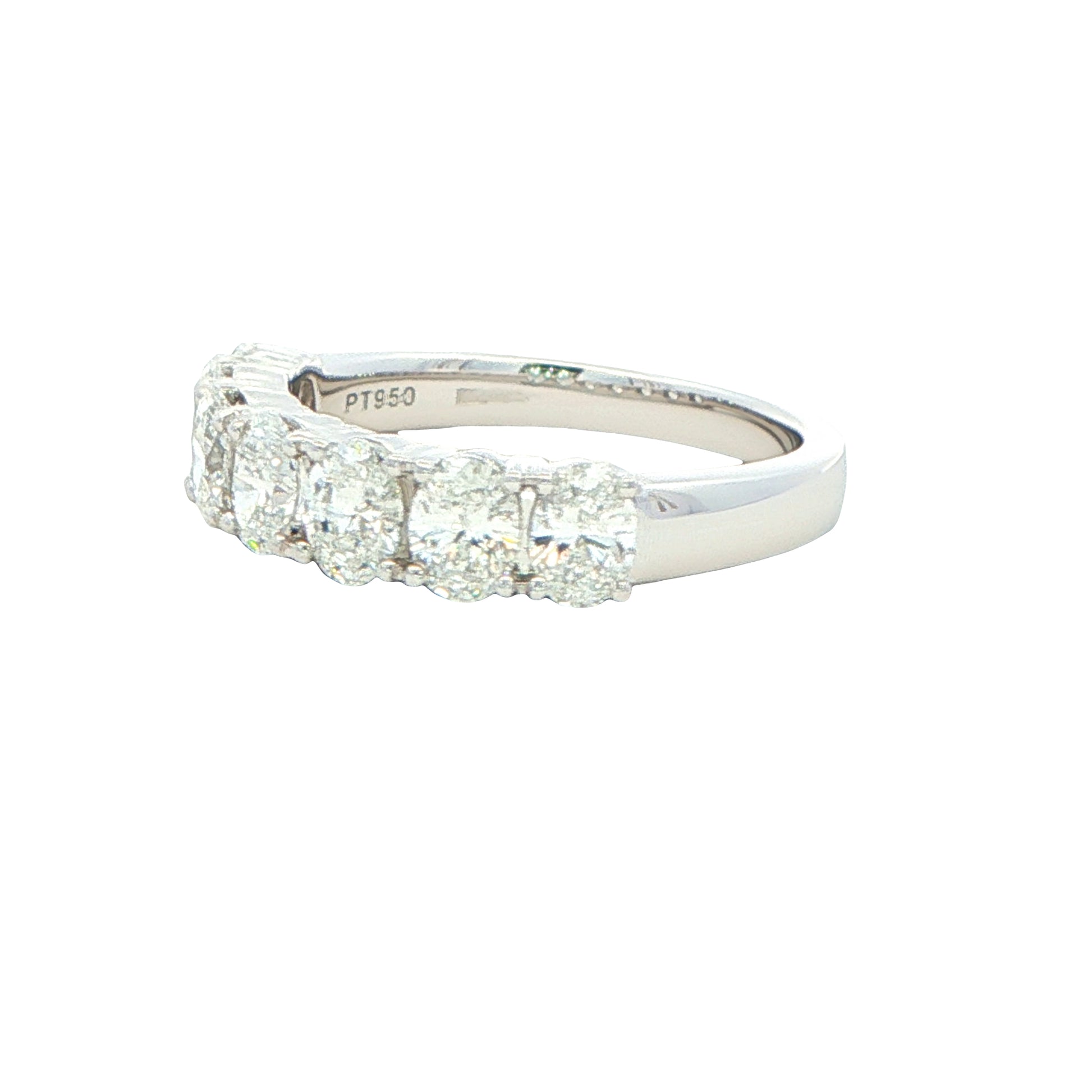 Oval Shaped Diamond 7 Stone Eternity Style Ring - 1.40cts Gardiner Brothers