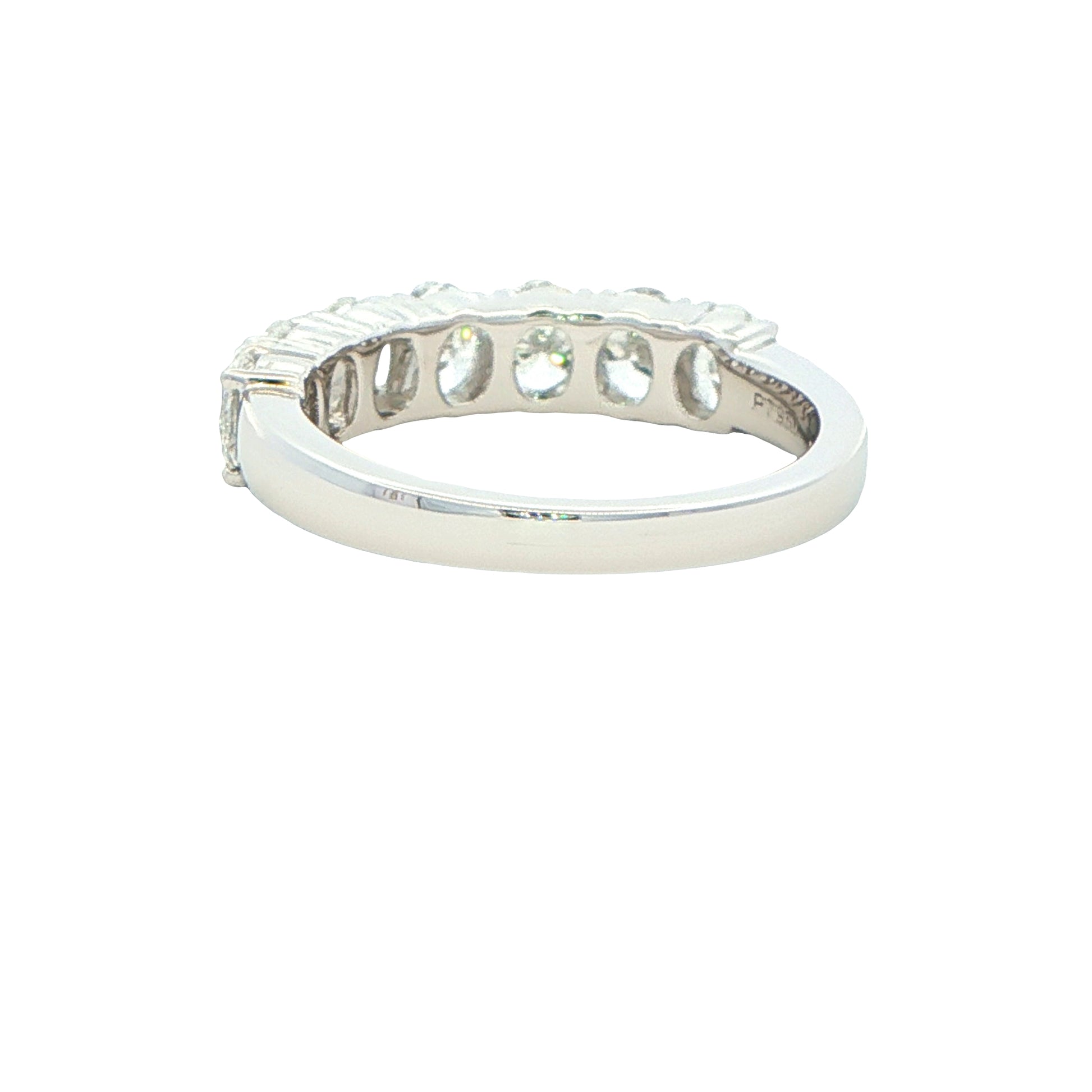 Oval Shaped Diamond 7 Stone Eternity Style Ring - 1.40cts Gardiner Brothers