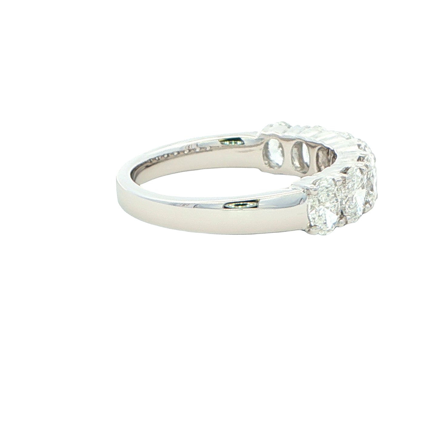 Oval Shaped Diamond 7 Stone Eternity Style Ring - 1.40cts Gardiner Brothers