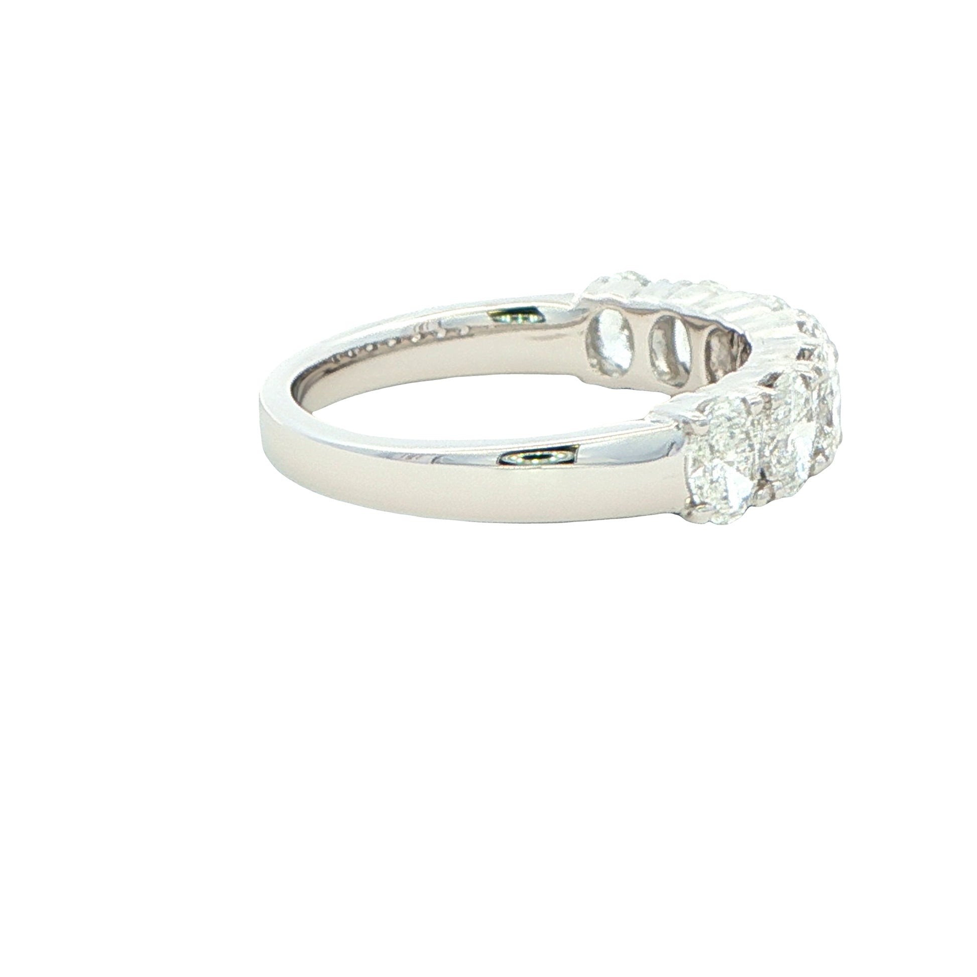 Oval Shaped Diamond 7 Stone Eternity Style Ring - 1.40cts Gardiner Brothers