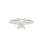 Radiant cut diamond solitaire ring - 1.20cts