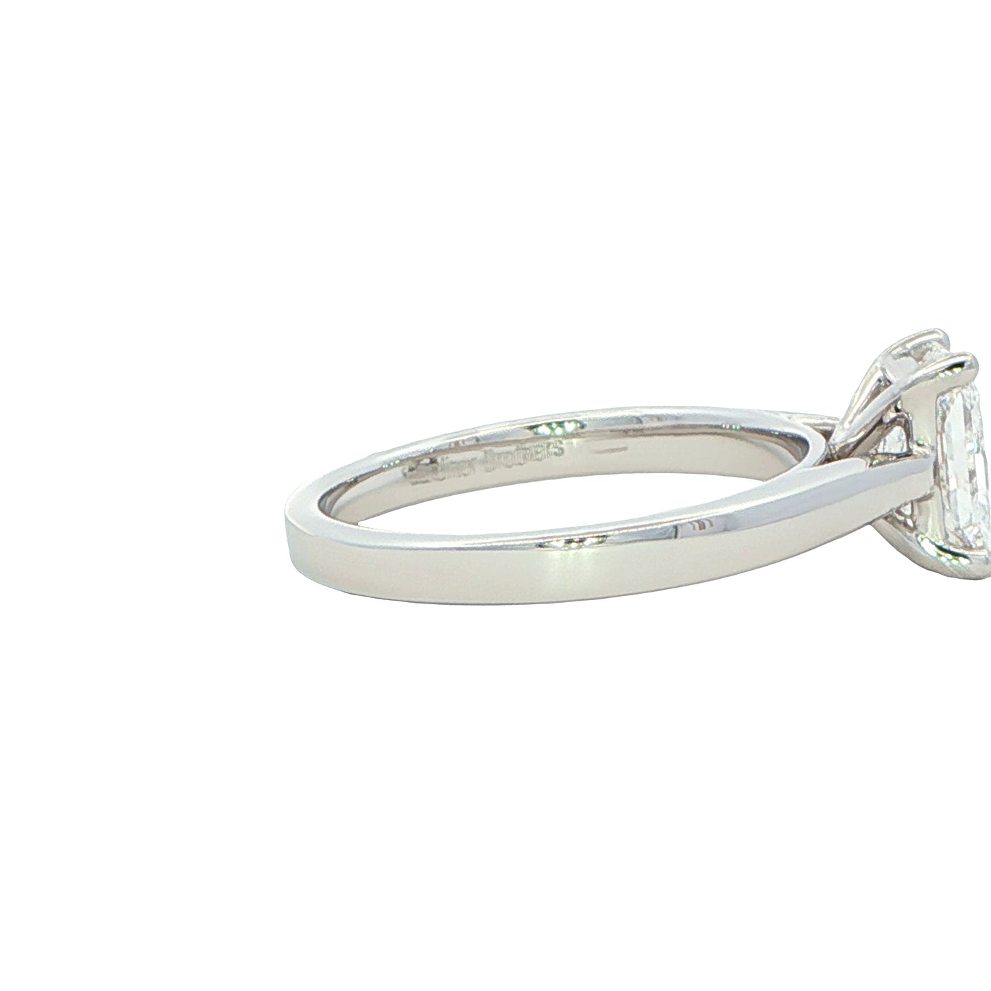 Radiant cut diamond solitaire ring - 1.20cts