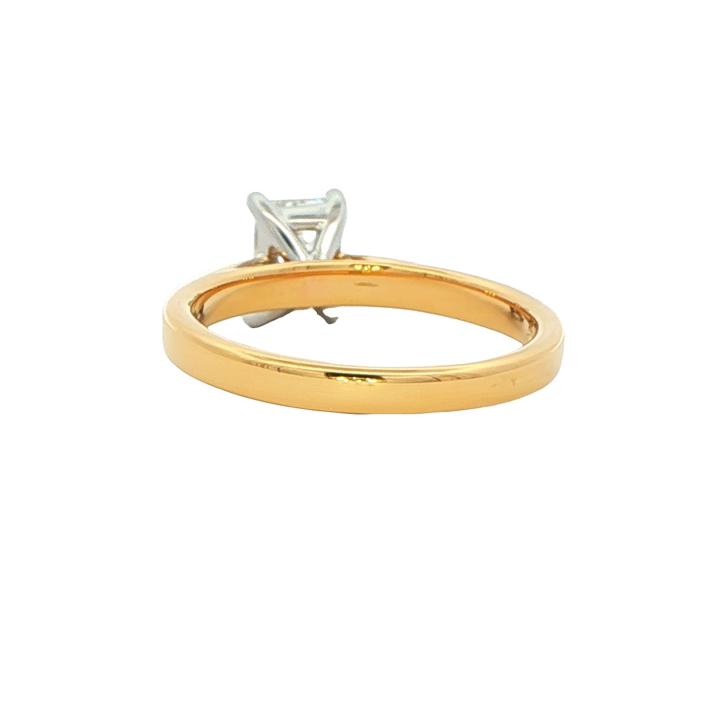 Emerald cut diamond solitaire ring - 0.90cts Gardiner Brothers