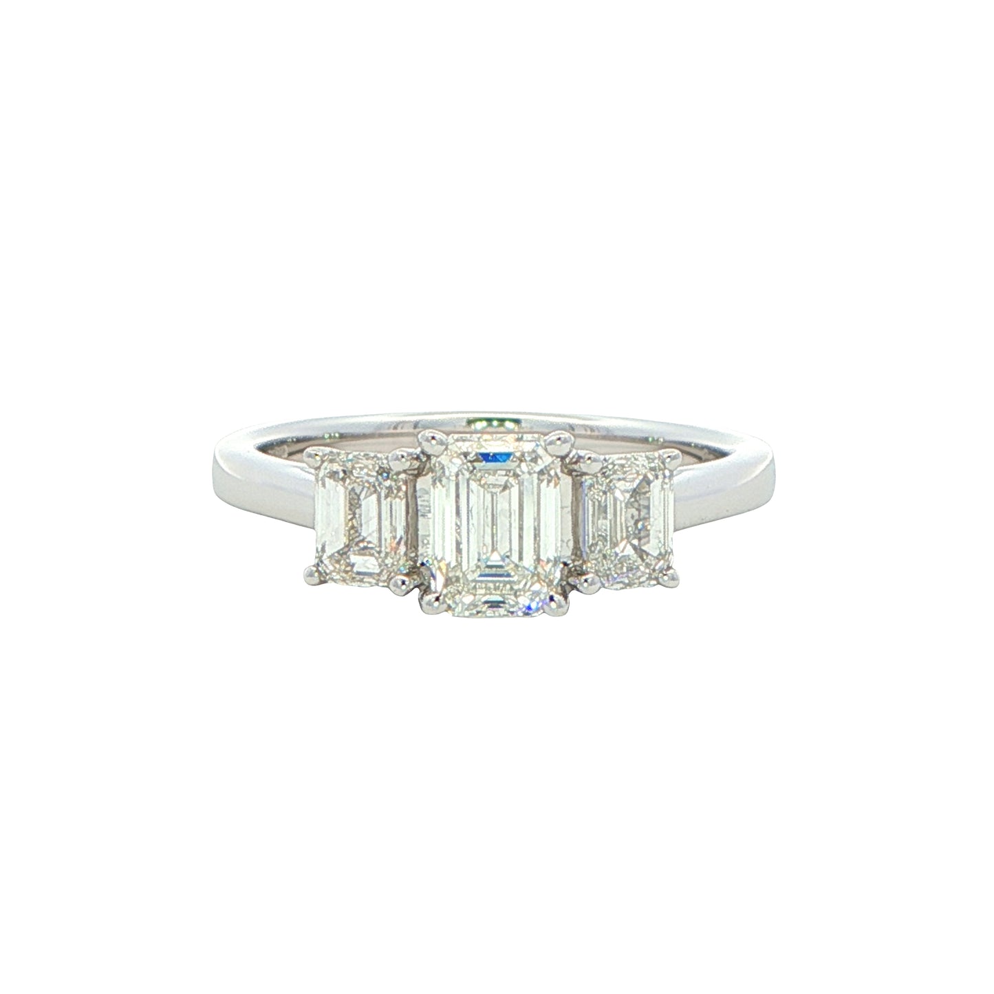 Emerald Cut Diamond 3 Stone Ring - 1.33cts Gardiner Brothers
