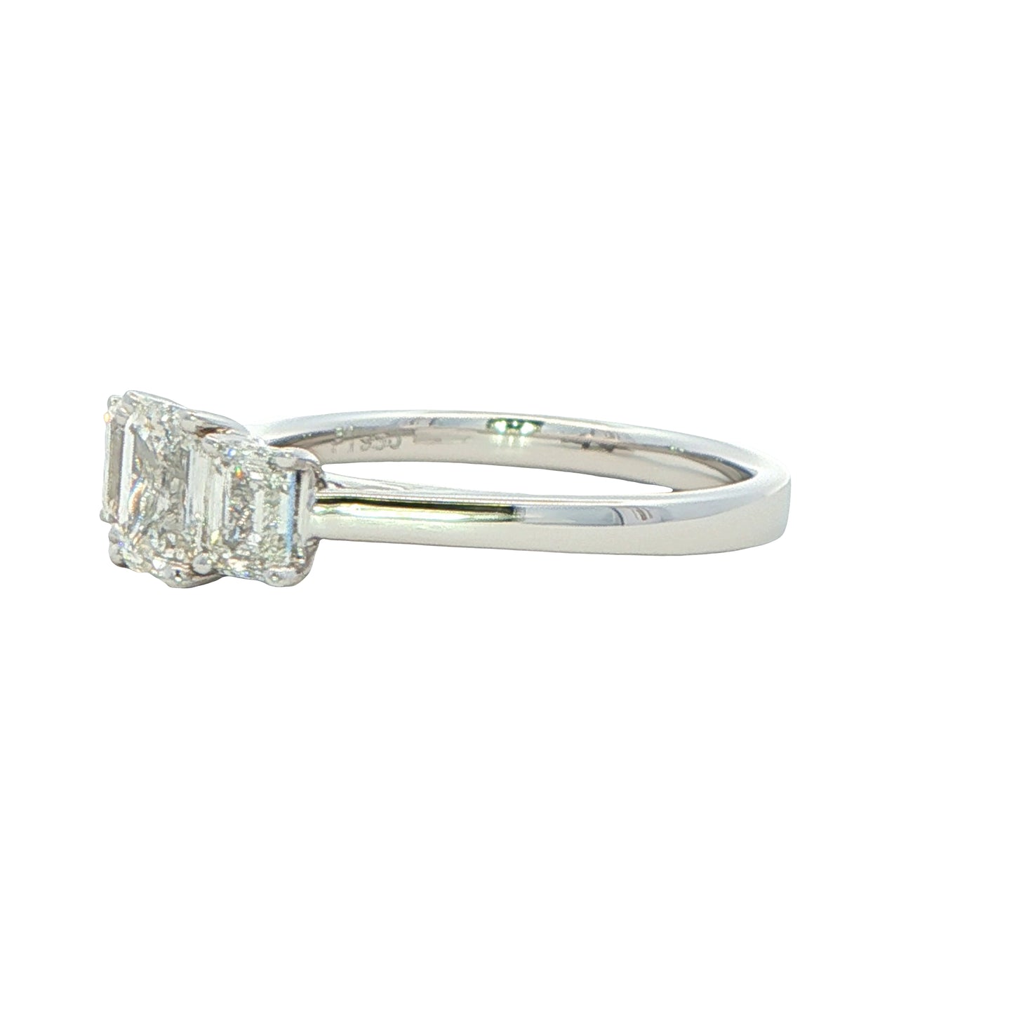 Emerald Cut Diamond 3 Stone Ring - 1.33cts Gardiner Brothers