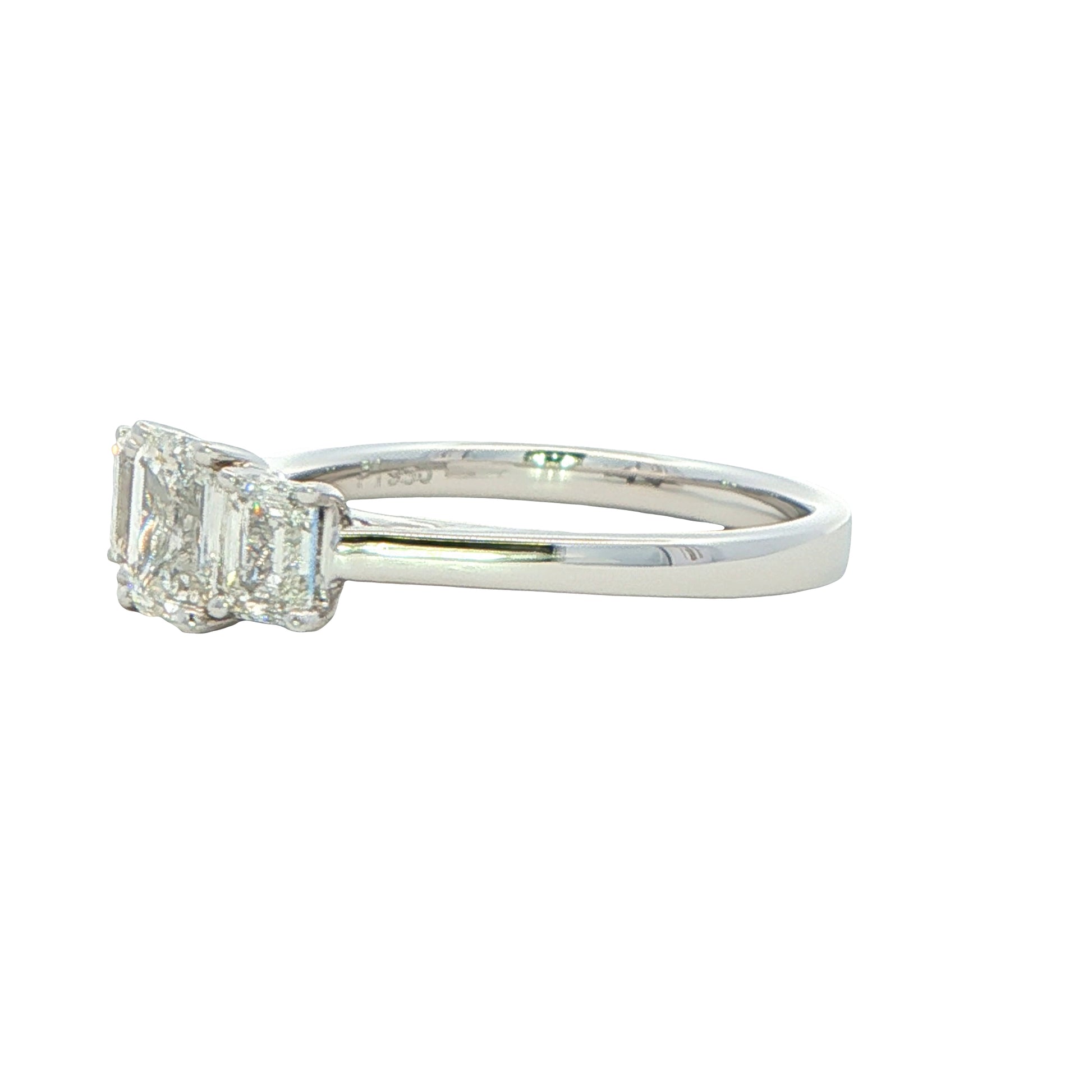 Emerald Cut Diamond 3 Stone Ring - 1.33cts Gardiner Brothers
