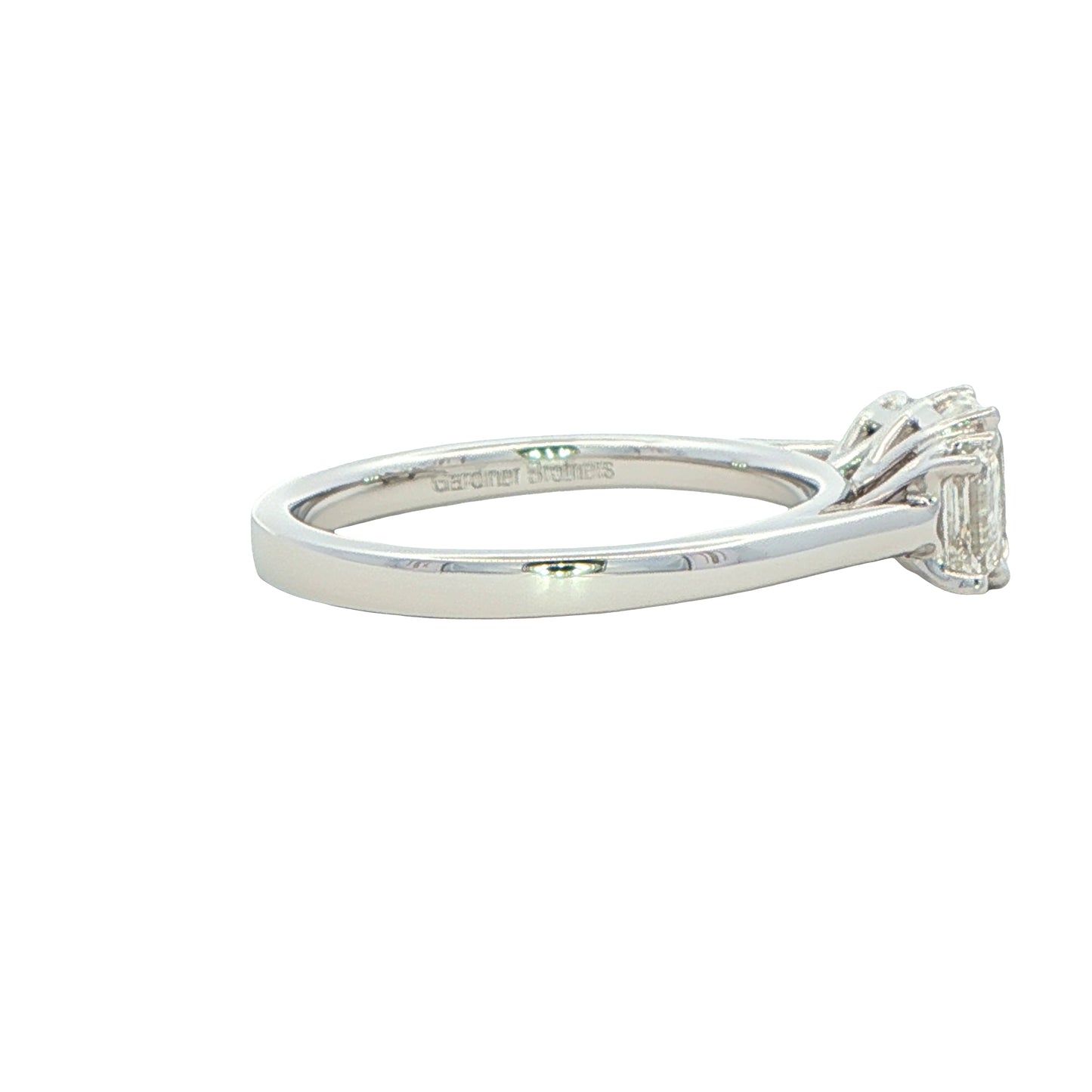 Emerald Cut Diamond 3 Stone Ring - 1.33cts Gardiner Brothers